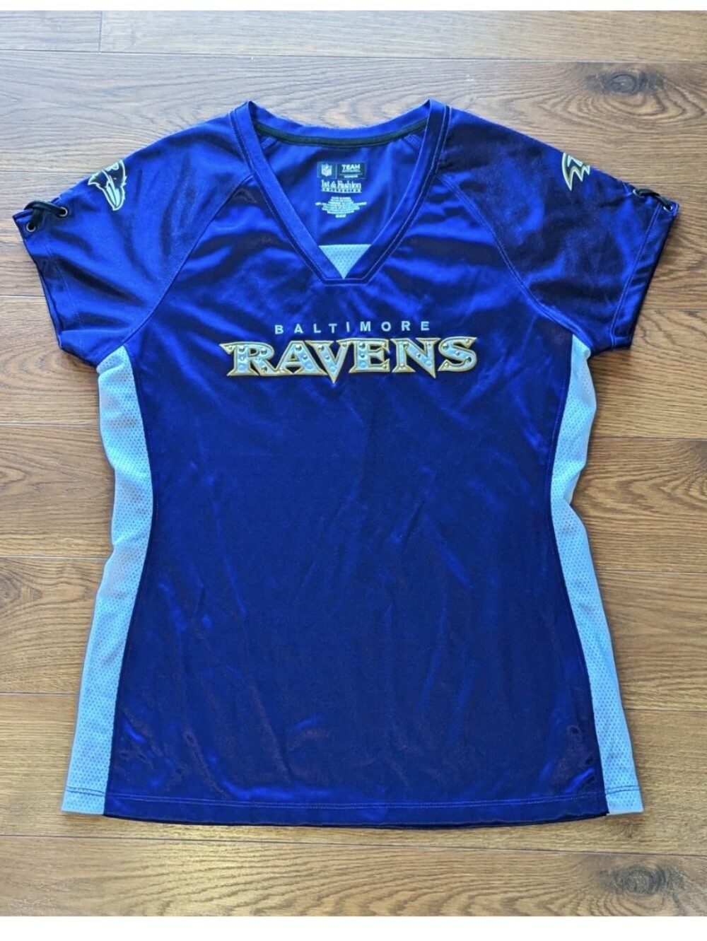 NFL Baltimore Ravens Women's Jersey Short Sleeve Shirt Purple Official Medium